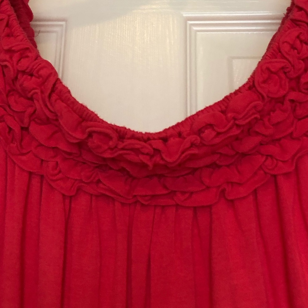 Elle Beautiful Ruffle 💯% Cotton Top.